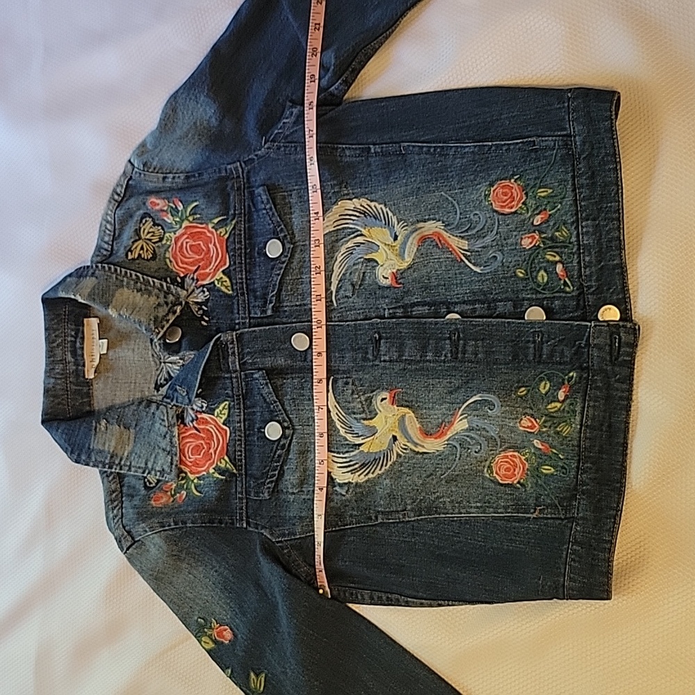 Embroidered Jean Jacket - Picture 4 of 11